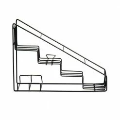 Metal, Black, Alloy Collection, 4-Compartment Graduated Bottle Stand, Countertop Organizer by Mind Reader -Deals Mind Reader Store mind reader wine totes irsyr4 blk fa 1000