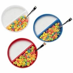 12 fl. oz. Assorted Color Ceramic Cereal Bowl (Set of 3) by Mind Reader -Deals Mind Reader Store multi colored mind reader bowls 3cerbowl asst 76 1000