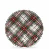 10.5 in. Highland Plaid Enamelware Round Dinner Plate Set of 4 by Golden Rabbit