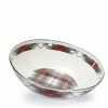 Highland Plaid 5 qt. Enamelware Round Catering Bowl by Golden Rabbit