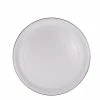 Solid White 15.5 in. Enamelware Serving Tray by Golden Rabbit