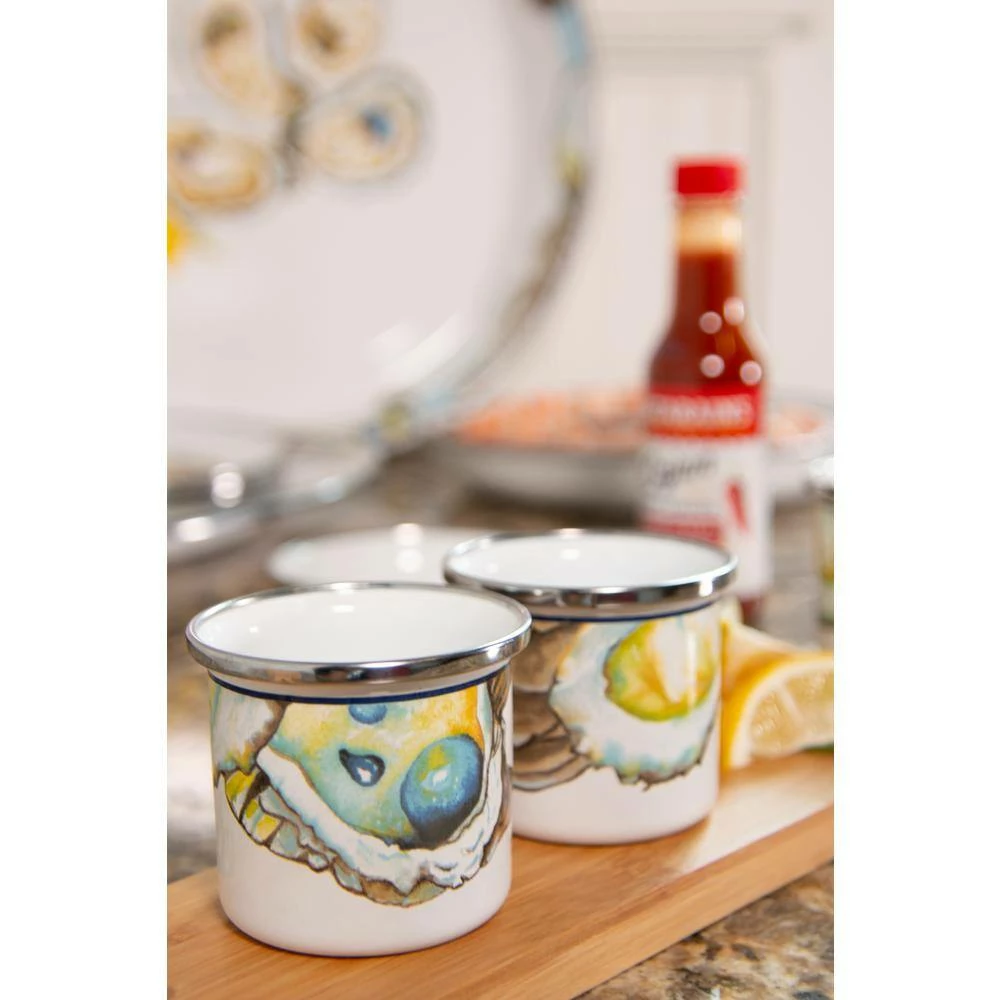 4 oz. White Porcelain Oyster Enamelware Sauce Dish (Set of 6) by Golden Rabbit 3 4 oz. White Porcelain Oyster Enamelware Sauce Dish (Set of 6) by Golden Rabbit - Image 3