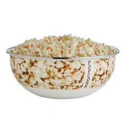 Popcorn 4.5 qt. Enamelware Popcorn Bowl with Gift Box by Golden Rabbit -Deals Mind Reader Store white golden rabbit serving bowls pp103 c3 1000