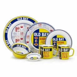 Old Bay 3-cup Enameled Steel Round Soup Bowl Set of 4 by Golden Rabbit 5 Old Bay 3-cup Enameled Steel Round Soup Bowl Set of 4 by Golden Rabbit -Deals Mind Reader Store yellow golden rabbit bowls ob61s4 31 1000